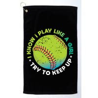 Funny Fastpitch Pitcher Softball Game Gift Gift Golf Towel