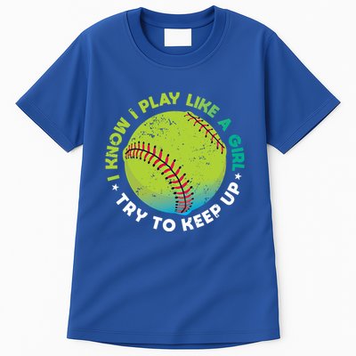 Funny Fastpitch Pitcher Softball Game Gift Gift Tall T-Shirt