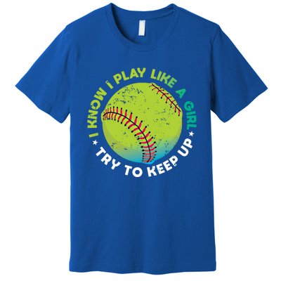 Funny Fastpitch Pitcher Softball Game Gift Gift Premium T-Shirt