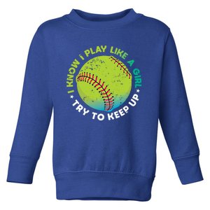 Funny Fastpitch Pitcher Softball Game Gift Gift Toddler Sweatshirt