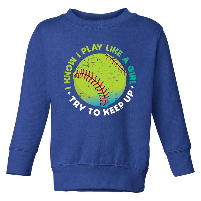 Funny Fastpitch Pitcher Softball Game Gift Gift Toddler Sweatshirt