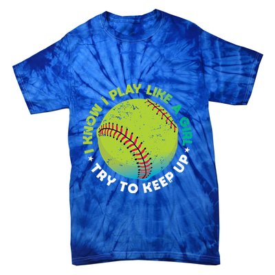 Funny Fastpitch Pitcher Softball Game Gift Gift Tie-Dye T-Shirt