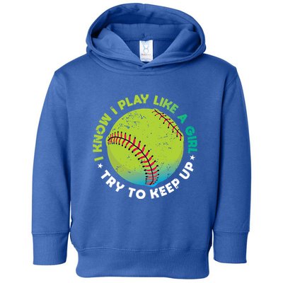 Funny Fastpitch Pitcher Softball Game Gift Gift Toddler Hoodie