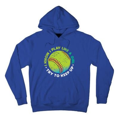 Funny Fastpitch Pitcher Softball Game Gift Gift Tall Hoodie