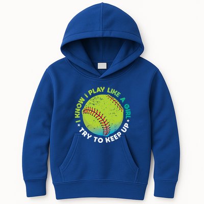 Funny Fastpitch Pitcher Softball Game Gift Gift Kids Hoodie