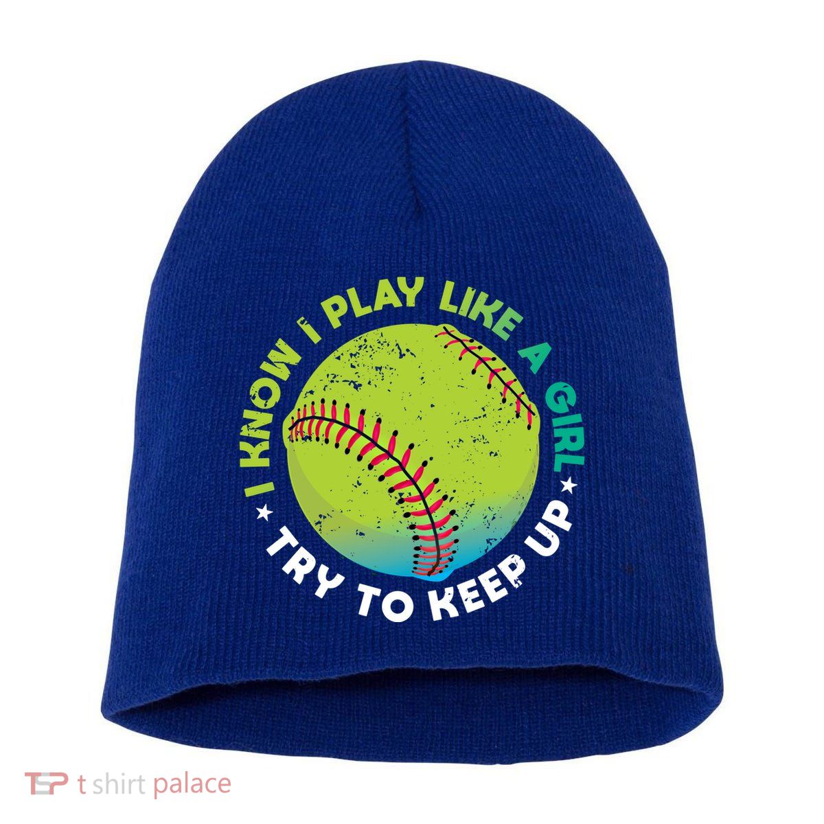 Funny Fastpitch Pitcher Softball Game Gift Gift Short Acrylic Beanie