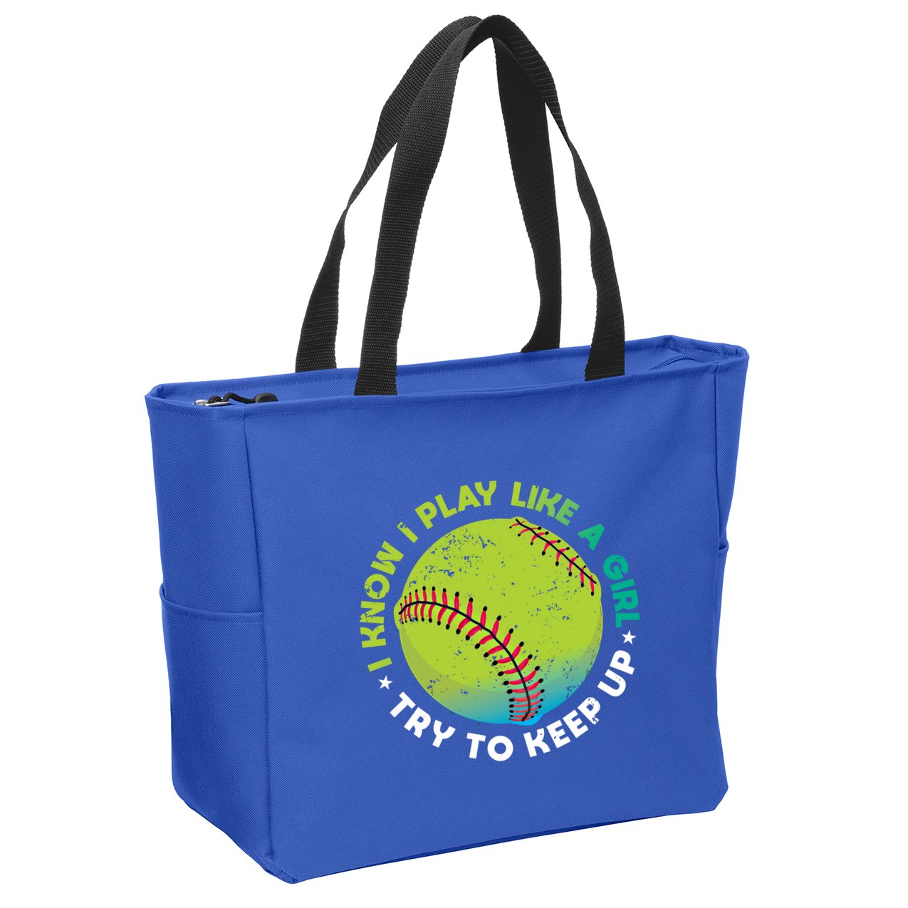 Funny Fastpitch Pitcher Softball Game Gift Gift Zip Tote Bag