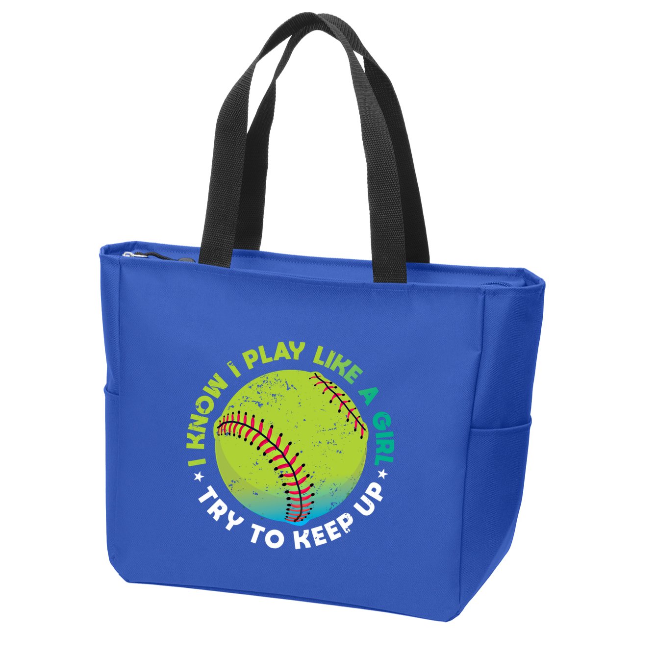 Funny Fastpitch Pitcher Softball Game Gift Gift Zip Tote Bag
