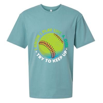 Funny Fastpitch Pitcher Softball Game Gift Gift Sueded Cloud Jersey T-Shirt