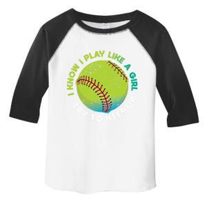 Funny Fastpitch Pitcher Softball Game Gift Gift Toddler Fine Jersey T-Shirt