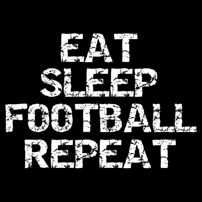 Funny Football Player Gift For Men Eat Sleep Football Repeat Meaningful Gift 16 in Basic Backpack