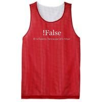 Funny False Programming Coding Gift For Programmers Mesh Reversible Basketball Jersey Tank