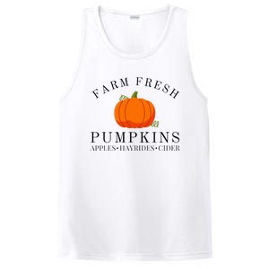 Farm Fresh Pumpkins Apples Hayrides Cider Thanksgiving Fall PosiCharge Competitor Tank