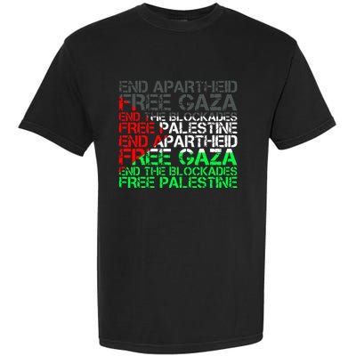 flag Free Palestine Arabic Palestine Gaza Jerusalem  Garment-Dyed Heavyweight T-Shirt