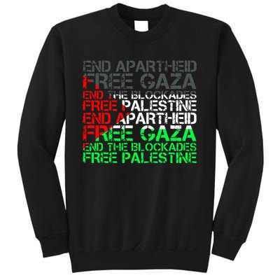 flag Free Palestine Arabic Palestine Gaza Jerusalem  Sweatshirt