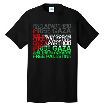 flag Free Palestine Arabic Palestine Gaza Jerusalem  Tall T-Shirt