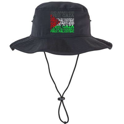 flag Free Palestine Arabic Palestine Gaza Jerusalem  Legacy Cool Fit Booney Bucket Hat