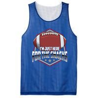 Funny Football Pun / I Am Just Here For The Snacks Meaningful Gift Mesh Reversible Basketball Jersey Tank