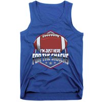 Funny Football Pun / I Am Just Here For The Snacks Meaningful Gift Tank Top