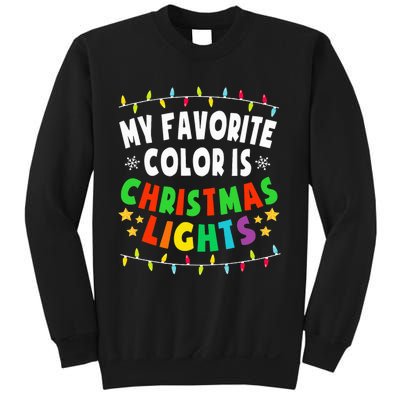 Festive Family Pajamas Celebrate with Christmas Lights Sweatshirt