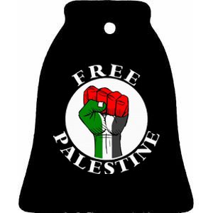 Freepalestine Free Palestine Ceramic Bell Ornament