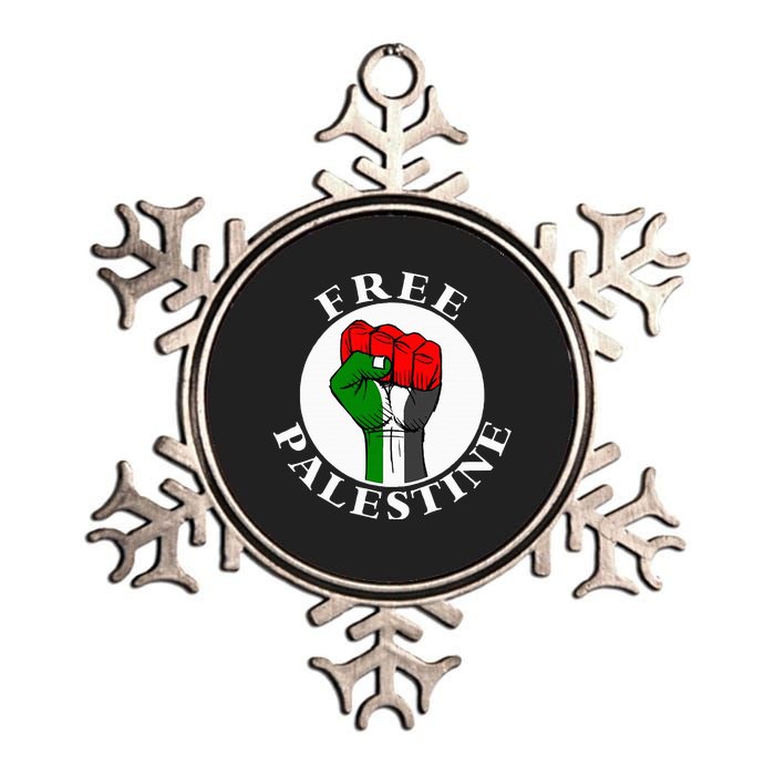 Freepalestine Free Palestine Metallic Star Ornament