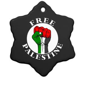 Freepalestine Free Palestine Ceramic Star Ornament