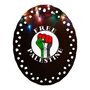 Freepalestine Free Palestine Ceramic Oval Ornament