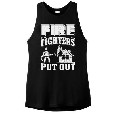 Fire Firefighters Put Out Ladies PosiCharge Tri-Blend Wicking Tank