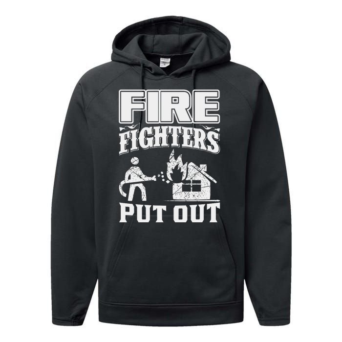 Fire Firefighters Put Out Performance Fleece Hoodie