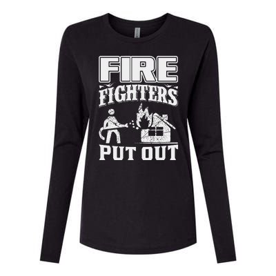 Fire Firefighters Put Out Womens Cotton Relaxed Long Sleeve T-Shirt