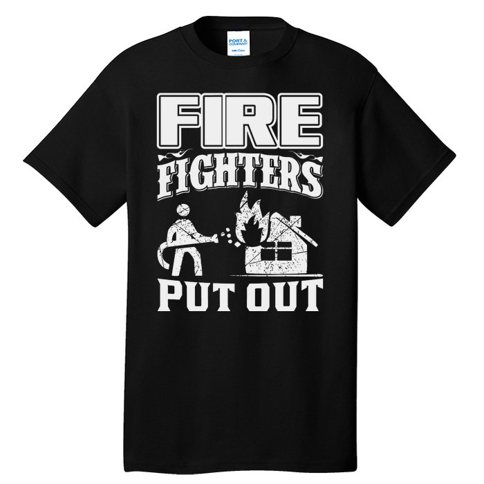 Fire Firefighters Put Out Tall T-Shirt