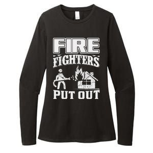 Fire Firefighters Put Out Womens CVC Long Sleeve Shirt