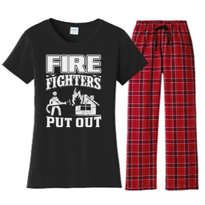 Fire Firefighters Put Out Women's Flannel Pajama Set