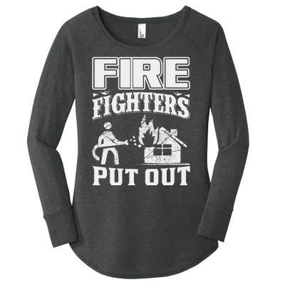 Fire Firefighters Put Out Women's Perfect Tri Tunic Long Sleeve Shirt