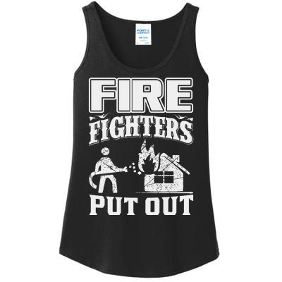 Fire Firefighters Put Out Ladies Essential Tank