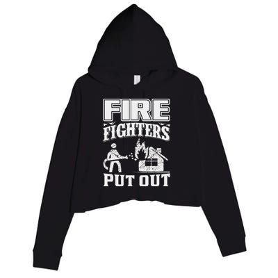 Fire Firefighters Put Out Crop Fleece Hoodie