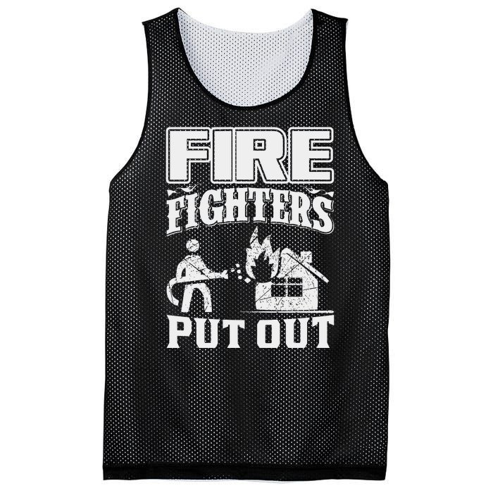 Fire Firefighters Put Out Mesh Reversible Basketball Jersey Tank