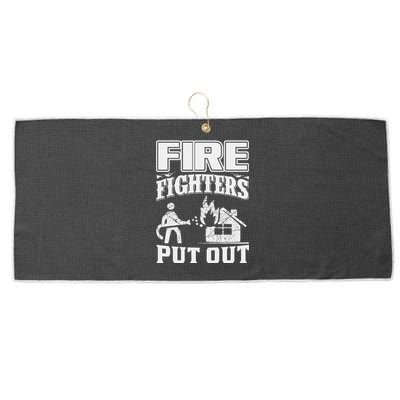 Fire Firefighters Put Out Large Microfiber Waffle Golf Towel