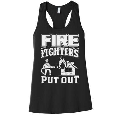 Fire Firefighters Put Out Women's Racerback Tank