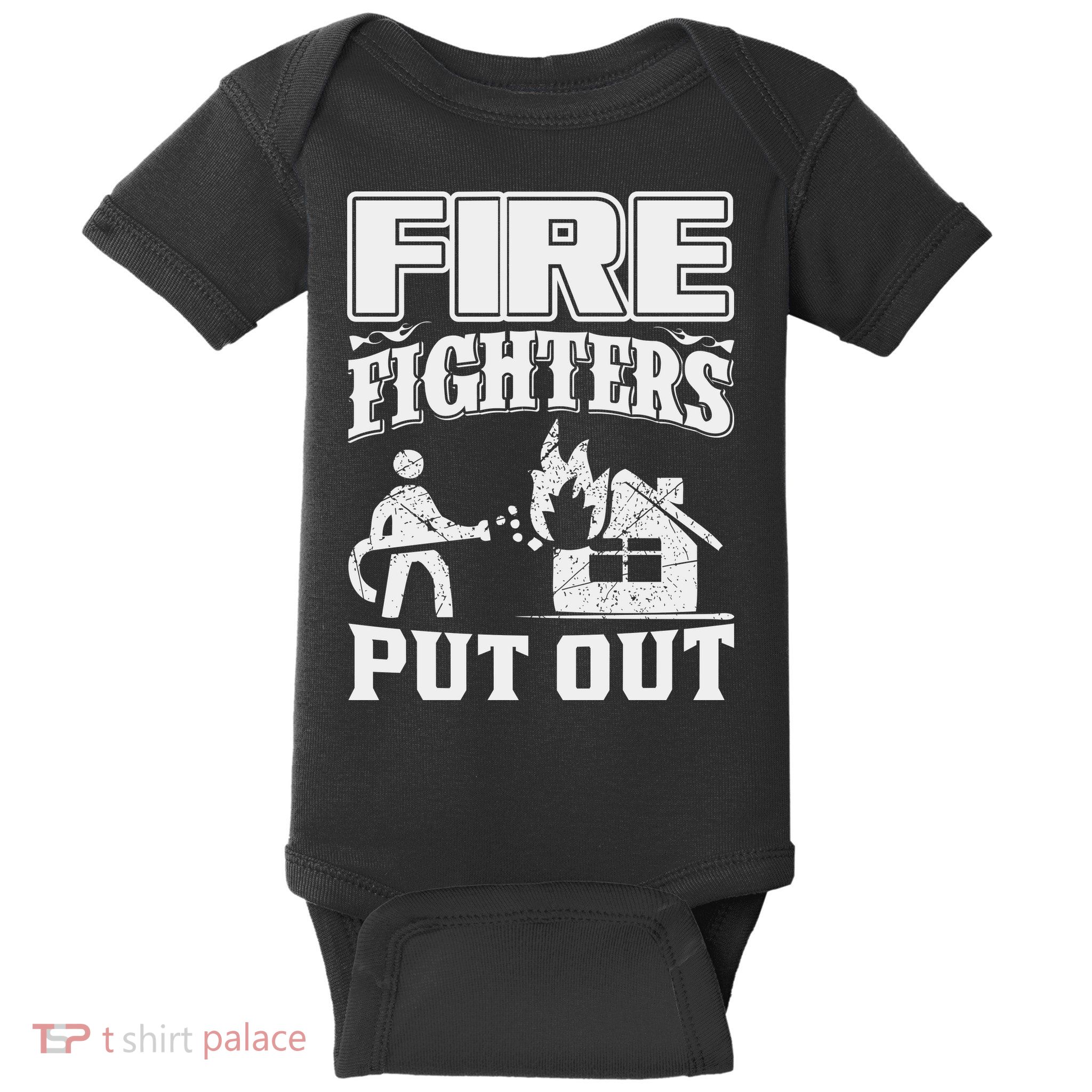 Fire Firefighters Put Out Baby Bodysuit