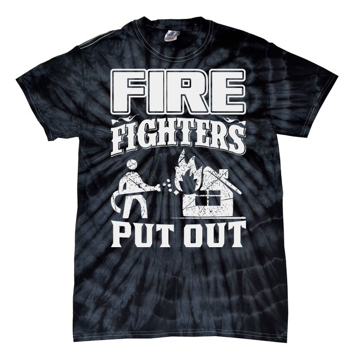 Fire Firefighters Put Out Tie-Dye T-Shirt