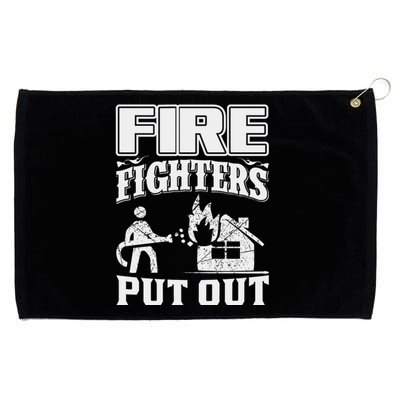 Fire Firefighters Put Out Grommeted Golf Towel