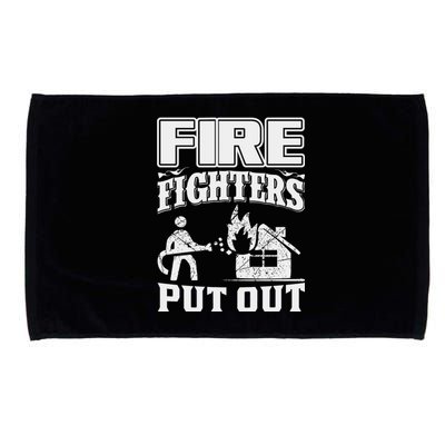 Fire Firefighters Put Out Microfiber Hand Towel