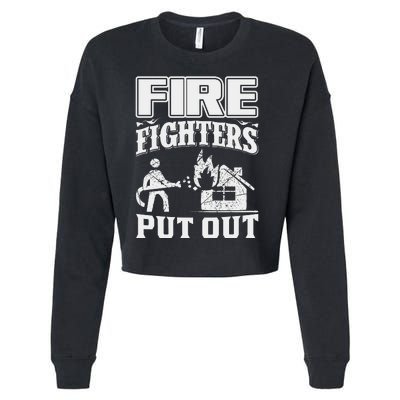 Fire Firefighters Put Out Cropped Pullover Crew