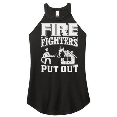 Fire Firefighters Put Out Women's Perfect Tri Rocker Tank