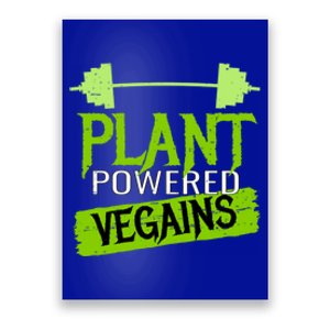 Funny Food Plant Powered Vegains Vegan Veggie Foodie Pun Gift Poster