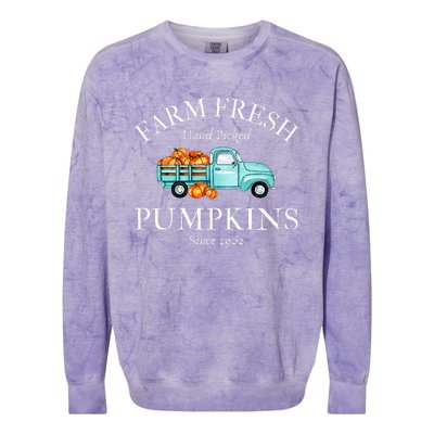 Farm Fresh Pumpkins Colorblast Crewneck Sweatshirt