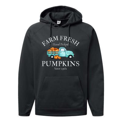 Farm Fresh Pumpkins Performance Fleece Hoodie