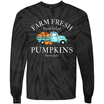 Farm Fresh Pumpkins Tie-Dye Long Sleeve Shirt